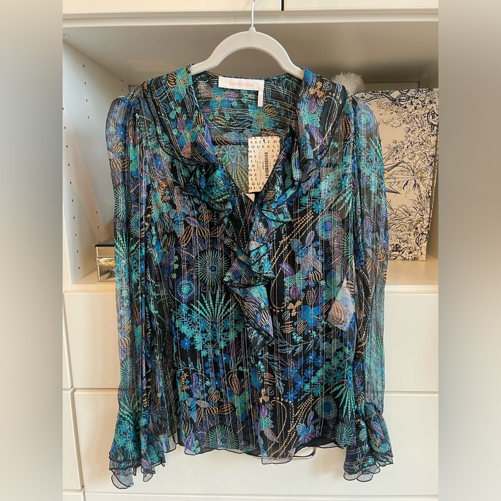SeebyChloe- floral blouse